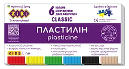 Пластилин CLASSIC 6 цветов, 120 г, ZB.6230 SMART KIDS Line, в коробке (4823078987921)