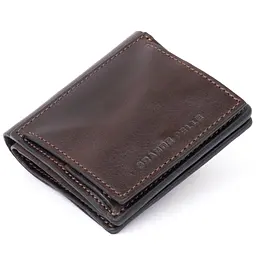 Вертикальне глянсове портмоне з накладною монетницею Grande Pelle 11330 - мініатюра 5