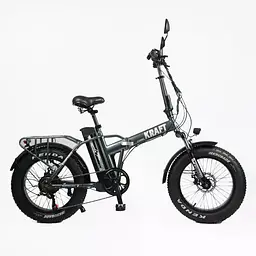 Електровелосипед фетбайк Corso Kraft 20 дюймів (500W 48V 15Ah) Shimano 7 швидкостей Чорний