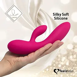 Вібратор-кролик FeelzToys Lea 20.2 см рожевий - мініатюра 3