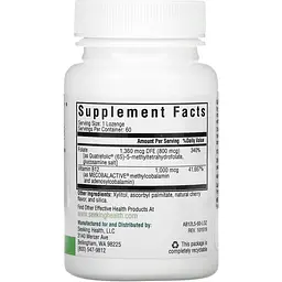 Метил B12 с L-метилфолатом Seeking Health Methyl B12 with L-Methylfolate со вкусом вишни 60 таблеток - мініатюра 3