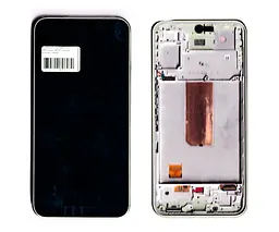 Дисплей Samsung сервісний A546 Galaxy A54 5G зелений + рамка GH82-31232C