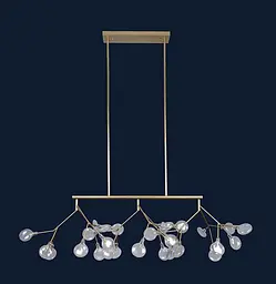 Люстра LED PETALS Levistella 918LP264-27 GD+CL - мініатюра 2