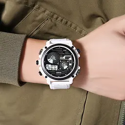 Чоловічий наручний годинник 2202PWT White Skmei acs0030147 - мініатюра 4