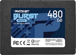 Накопичувач SSD Patriot Burst Elite 2.5" SATAIII 3D TLC 480GB (PBE480GS25SSDR) - мініатюра 1