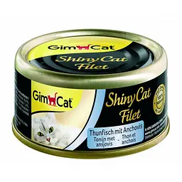 Вологий корм для котів GimCat Shiny Cat Filet 70 г (тунець та анчоус) - мініатюра 2