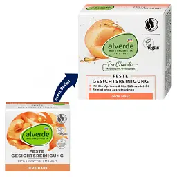 Очищувальне тверде мило Alverde Naturkosmetik з абрикосом та манго 75 г - мініатюра 6