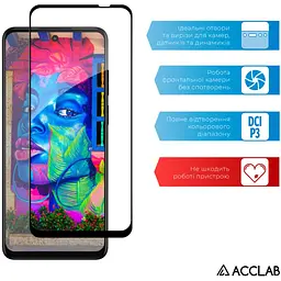 Скло захисне ACCLAB Full Glue MOTO G32 Black (1283126544309) - мініатюра 5