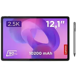 Планшет Lenovo Idea Tab Plus 12.1", Luna Grey, 5G, 2560x1600 (IPS, 90 Гц), MediaTek Dimensity 6400 (8 ядер), Mali-G57 MC2, 8Gb