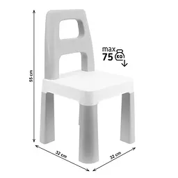 Дитячий стілець "Kids Chair" 0198TXK сірий, до 75 кг - мініатюра 4