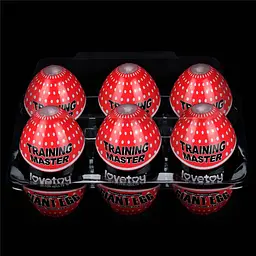 Мастурбатор яйце Lovetoy Giant Egg Stamina Nodules Edition прозорий - мініатюра 14
