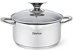 Каструля Elegance із нержавіючої сталі Fissman Ø24хØ22,5х12,5 см kuh0007839 - мініатюра 1