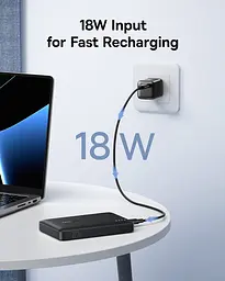 Зовнішній акумулятор Baseus EnerFill FP21 Power Bank 10000mAh 22.5W Cosmic Black (Includes Simple Type-C to Type-C Cable 20V/3A 30cm Black) (P1008210D123-00) - мініатюра 8