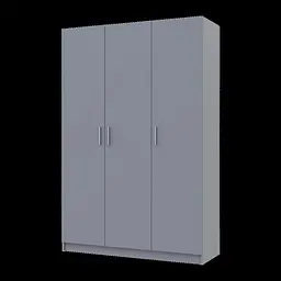 Шафа для одягу Doros Промо Сірий 3 ДСП 135х48х204 (80737765) - мініатюра 3