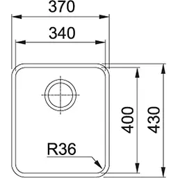 Кухонна мийка Franke ANX 110-34 122.0204.647 - мініатюра 2
