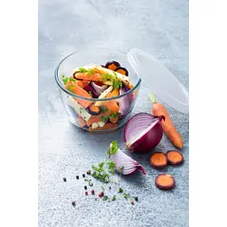 Форма для випікання Pyrex CookFreez з кришкою кругла 16 х 11см 1.6 л (155P001/7644) - мініатюра 2