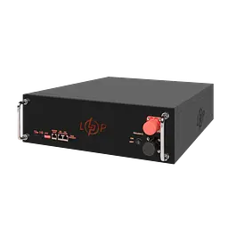 Акумулятор LP LiFePO4 51,2V - 100 Ah (5120Wh) (BMS SP 100A/50А) RM RS485/CAN LCD BL - мініатюра 3