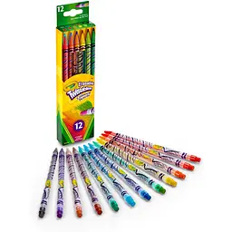 Набір олівців Crayola Твіст, з ластиком, 12 шт. (256360.024) - мініатюра 3