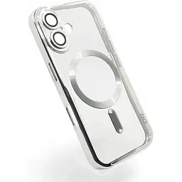 Чохол-накладка BeCover TPU Chrome Case (MagSafe) для Apple iPhone 16 Plus Silver (712078) - мініатюра 2