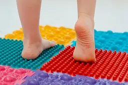 Ортопедичний масажний килимок дитячий. Різні структури 6шт. Для ніг та масажу профілактика плоскостопія - мініатюра 4