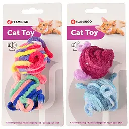 Flamingo Woolen Balls фламинго шерстяні м'ячі іграшка для котів