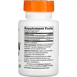 Комплекс Doctor's Best NMN 150 мг + CoQ10 50 мг 60 вегетаріанських капсул - мініатюра 2