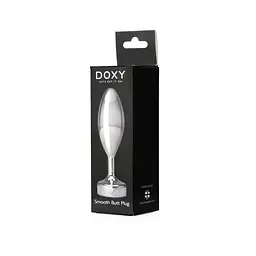 Металева анальна пробка DOXY Butt Plug SMOOTH, гладенька, діаметр 3,3 см - мініатюра 5