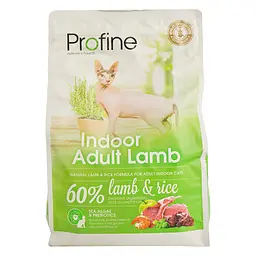 Сухий корм для виведення шерсті Profine Cat Indoor, з ягням і рисом, 2 кг - мініатюра 2