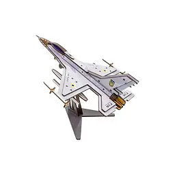 Дерев'яний 3D конструктор "F16" Арт-26913, 79 деталей - мініатюра 6