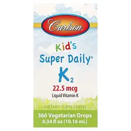 Витамин К Kid's Super Daily K2 22.5 мкг 10.16 мл Carlson vit0006308