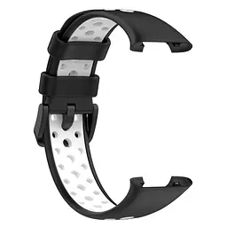 Силіконовий ремінець Primo Perfor Classic для фітнес браслета Xiaomi Smart Band 7 Pro Black-White - мініатюра 2