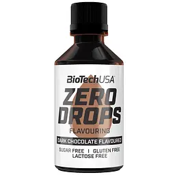 Цукрозамінник BiotechUSA Zero Drops Dark Chocolate ароматизований рідкий 50 мл