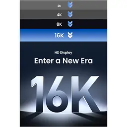 Кабель мультимедійний DisplayPort M to DisplayPort M 2.0m 16K DP118 black Ugreen (15384) - мініатюра 4