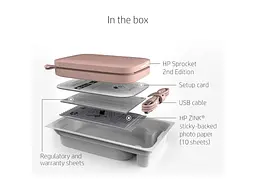 Портативний фотопринтер HP Sprocket 2x3 Blush Pink (ISPP) - мініатюра 5