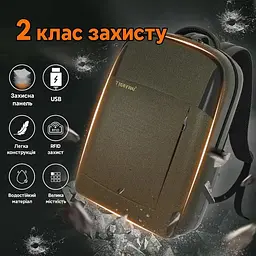 Рюкзак Tigernu T-B3906B 15.6 Army Green - мініатюра 5
