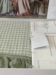 Постільна білизна з вафельним покривалом Pupilla Monica Yesil Pupilla pbe0051428 - мініатюра 3