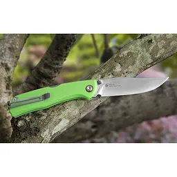 Ніж складаний туристичний Ruike P882-G, (8.5 см) 12C27 / G10 зелений - мініатюра 17