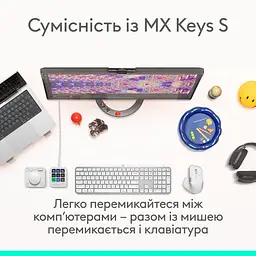 Миша Logitech MX Master 4 Performance Wireless Pale Grey (910-007563) - мініатюра 5