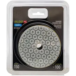 Круг алмазний Alloid Building Tools Combs шліфувальний на липучці 100 мм зерно 150 (DD-63379) - мініатюра 4