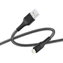Кабель для зарядки и обмена данными USB Ridea RC-ST74 StablePro 12W 5V/2.4A USB-Lightning 1 м Черный - миниатюра 3