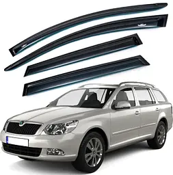 Дефлектори вікон вітровики HIC для Skoda Octavia A5 2004-2014 Універсал Оригінал (SK12)