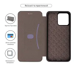 Чохол-книжка ArmorStandart G-Case для ZTE Blade A73 4G Black - мініатюра 3
