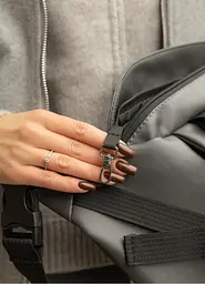 Велика жіноча поясна сумка бананка Sambag DynamicDart графітова 38 × 21 × 7 см (80411009) - мініатюра 4