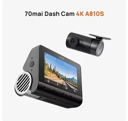 Відеореєстратор Xiaomi 70mai HDR Dash Cam 4K A810S + RC24 камера - мініатюра 3