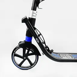 Самокат Best Scooter складаний 64х16х93-103 см Чорно-блакитний 000231311 - мініатюра 3