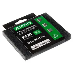Губка шліфувальна Apro 125 x 100 x 12мм x P320