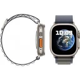 Смарт-годинник Apple Watch Ultra 2 GPS + Cellular 49 mm Titanium Case with Blue Alpine Loop - Small (MREK3/MRFA3) - мініатюра 3