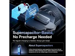 Автономний пусковий пристрій (бустер) BASEUS PrimeTrip VJ1 Supercapacitor Car Jump Starter Cosmic Black (C00269000121-00) - мініатюра 9