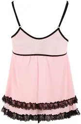 Комплект Cottelli Collection Lingerie Babydoll and String M рожевий - мініатюра 5