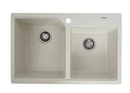 Кухонна мийка Platinum 7850 HARMONY матова Біла в крапку (SP000026536)